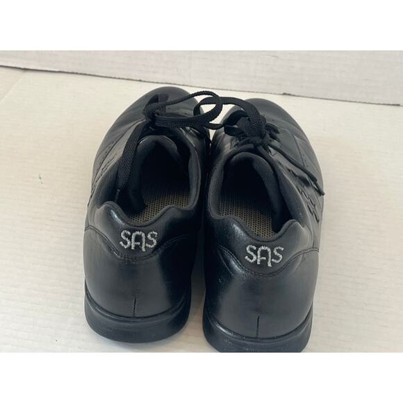 Women's SAS Tripad Comfort Black Leather Walking Sneakers Athletic Size 9.5 - Picture 3 of 9